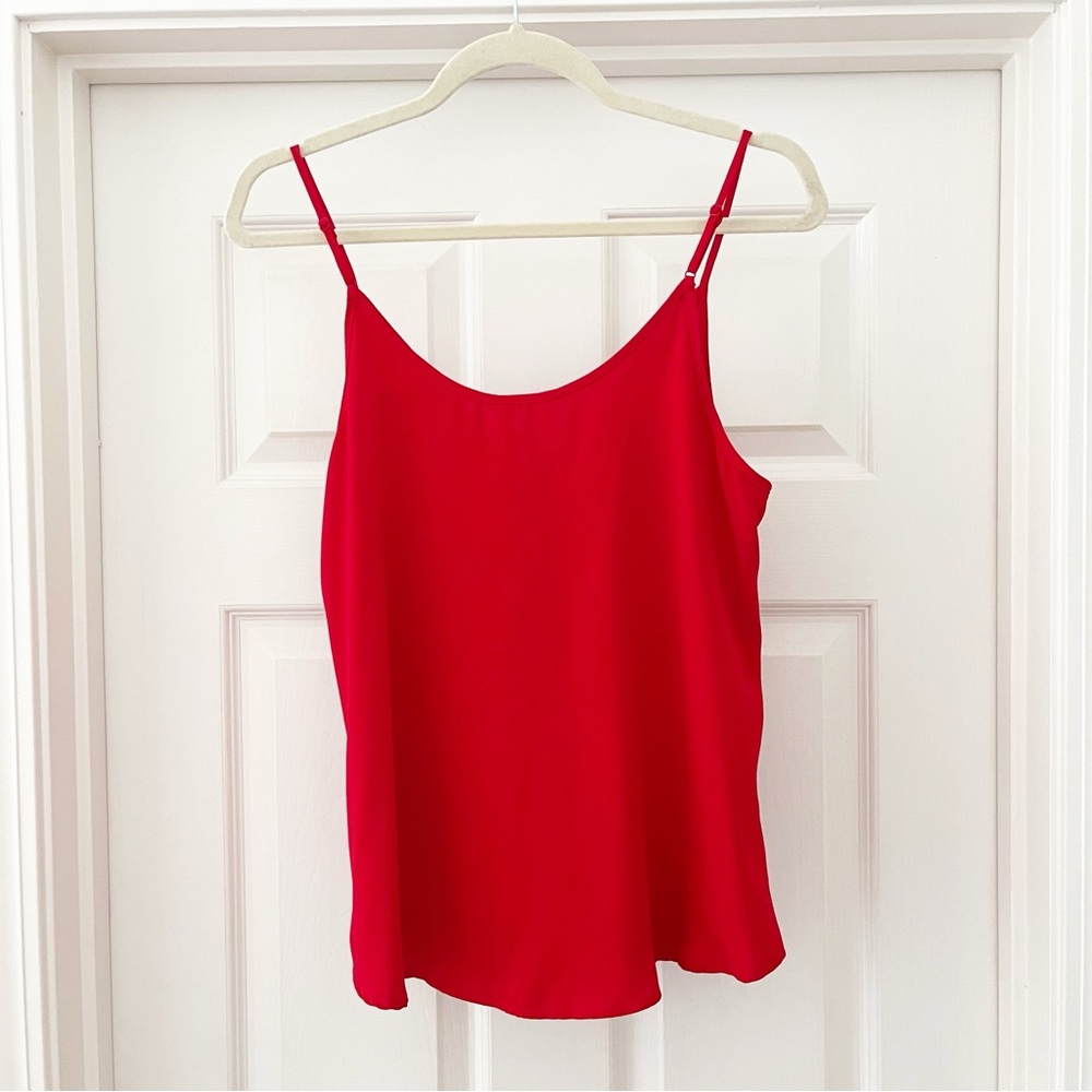 mahina Red Draped Camisole - Picture 7 of 8
